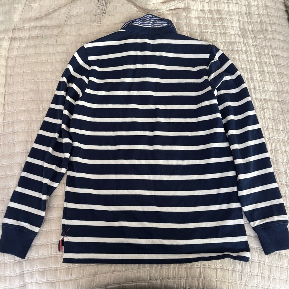 Vineyard Vines Rugby Polo Shirt Navy White Long Sleeve Preppy Women’s XS‎ - Picture 2 of 7